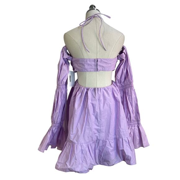 Alamour Dalida Mini Dress Lilac Purple Party Cocktail - Picture 10 of 12